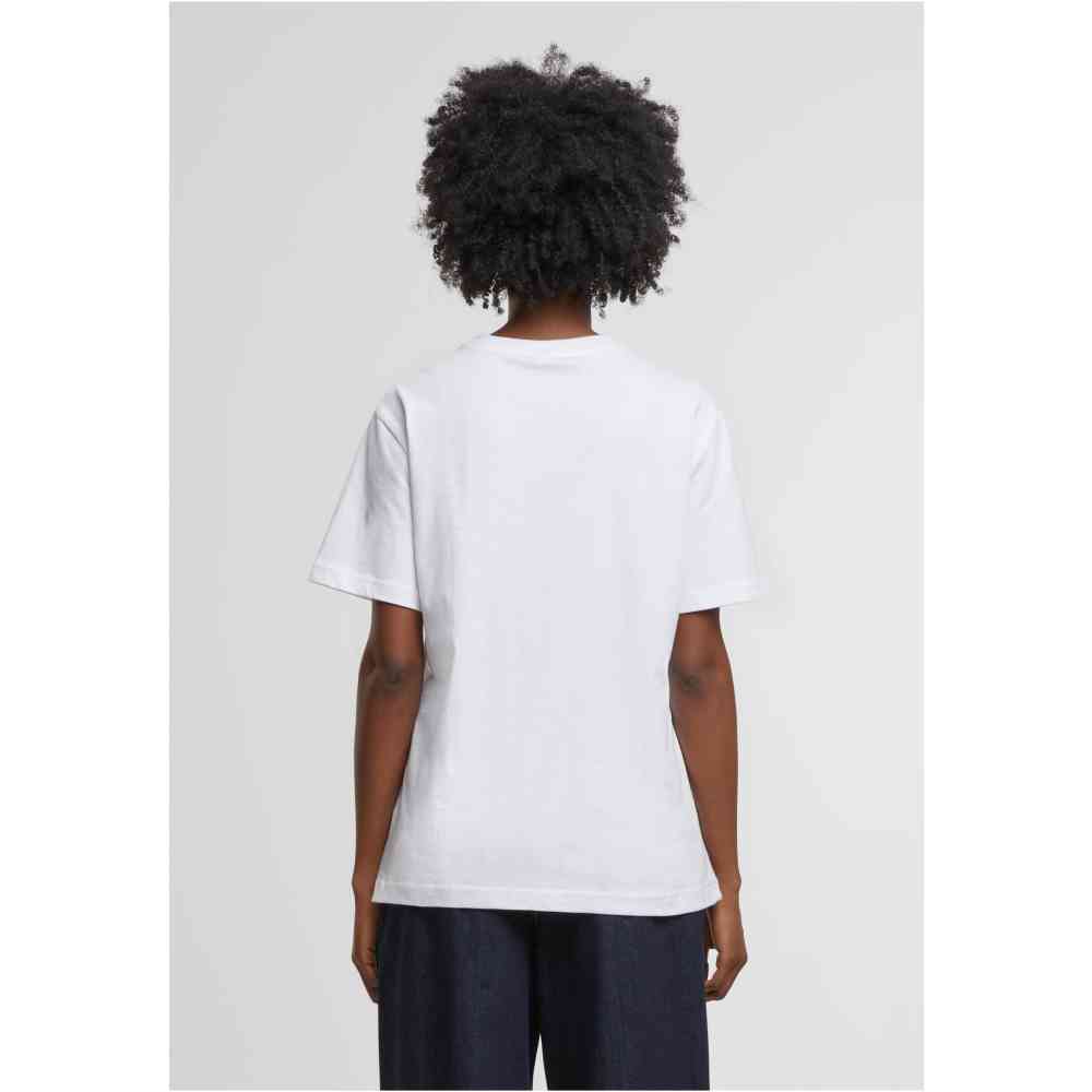 Miss Tee - Heart Cherries EMB Dames T-shirt - Wit